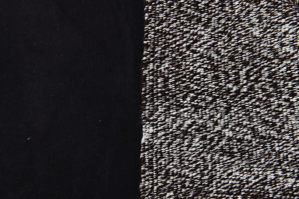 Rug 207x80 cm, grey, black, wool, 1970s - 220547
