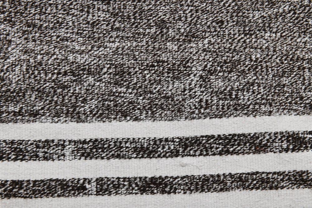 Rug 207x80 cm, grey, black, wool, 1970s - 220546