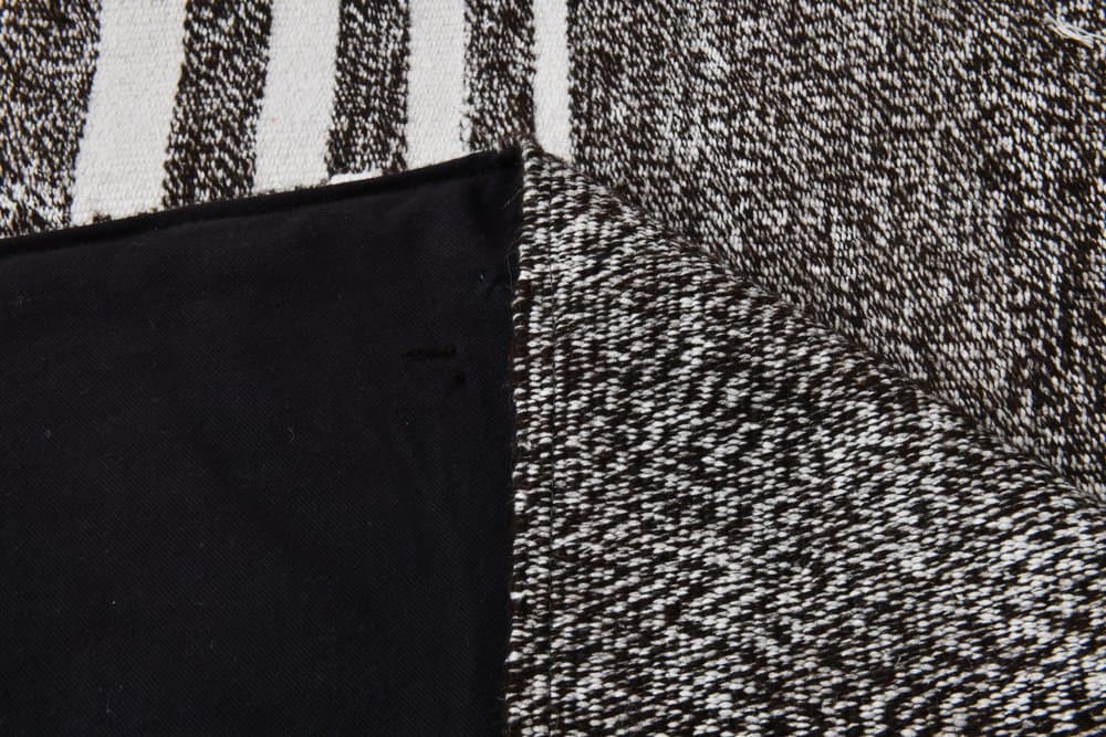 Rug 207x80 cm, grey, black, wool, 1970s - 220537