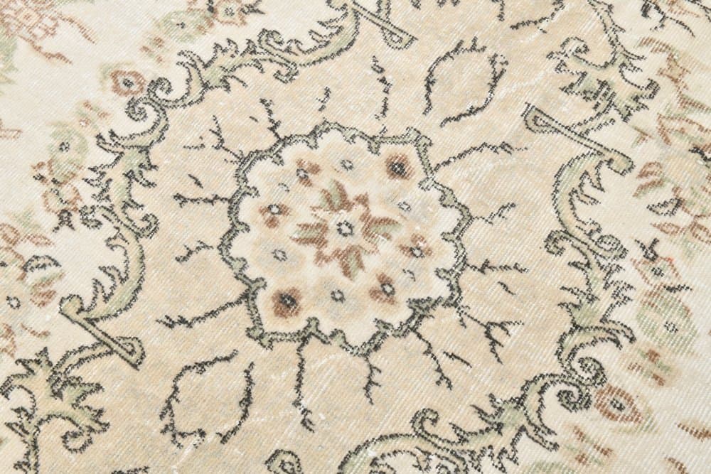 Dywan 195x273 cm, beżowy, wełna, lata 60. - 221412