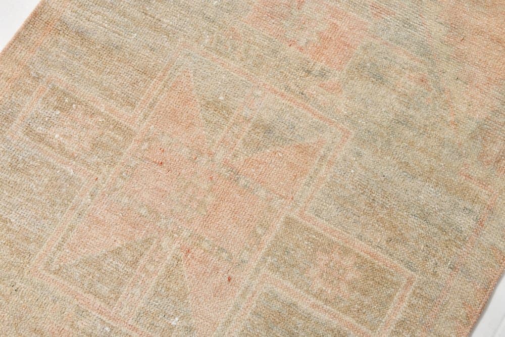 Runner 351x80 cm, pink, wool, 1960s - 221399