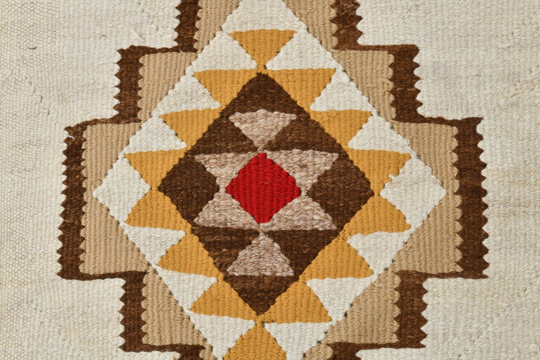 Kilim 86x285 cm, beżowy, wełna, Turcja, lata 70. - 221387