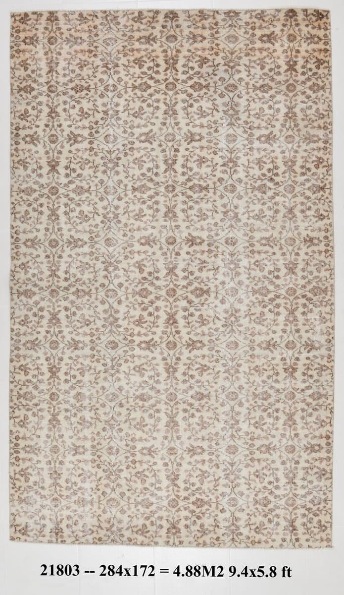 Dywan 172x284 cm, beżowy, wełna, lata 70. - 221345