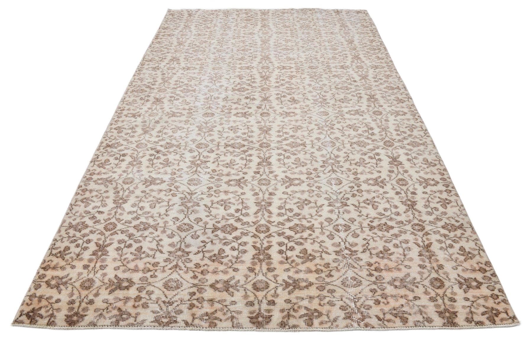 Dywan 172x284 cm, beżowy, wełna, lata 70.