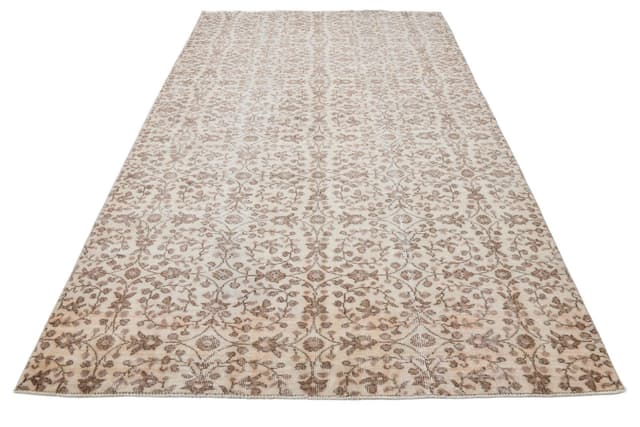 Dywan 172x284 cm, beżowy, wełna, lata 70. - WYMIARY
