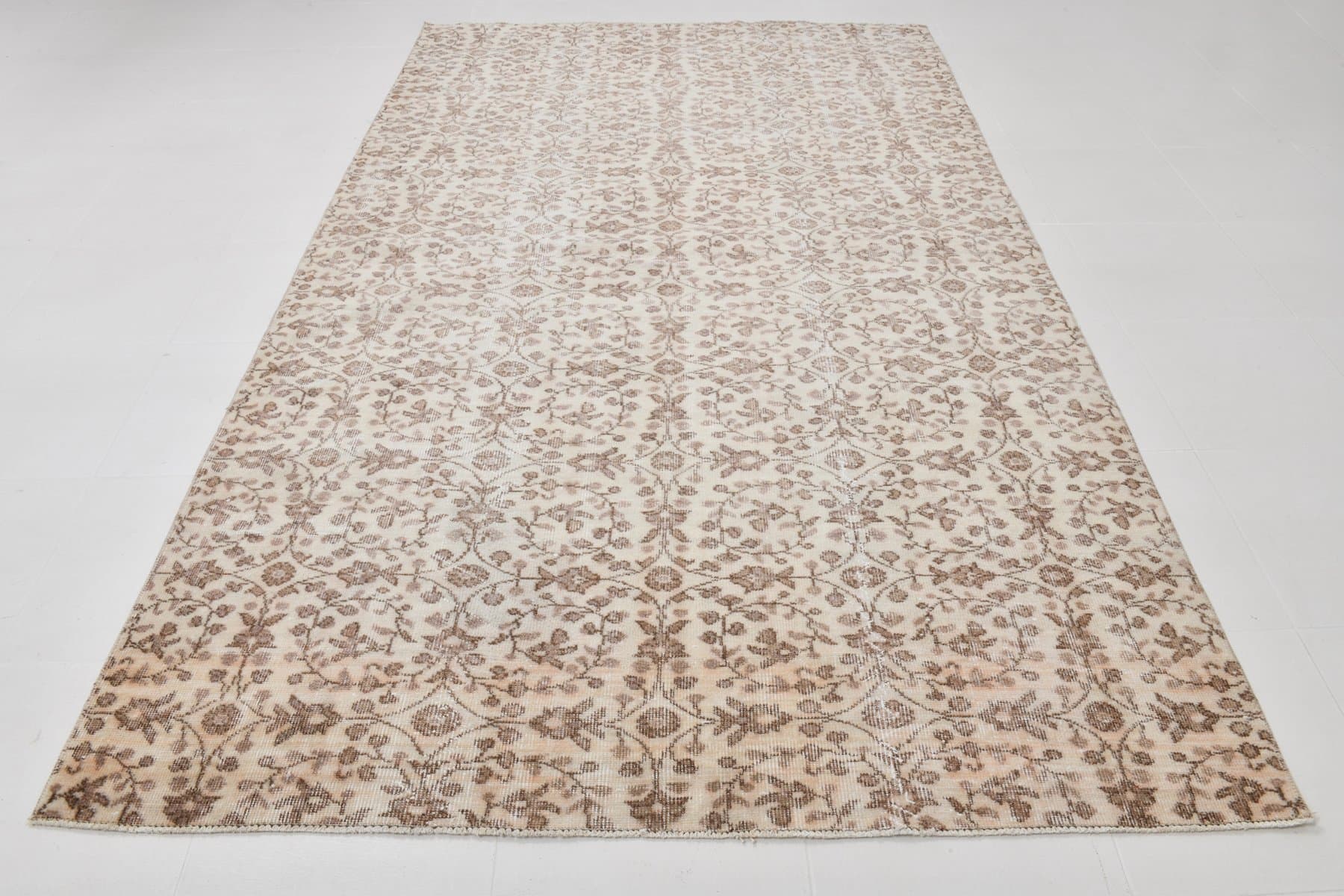 Dywan 172x284 cm, beżowy, wełna, lata 70. - 221344