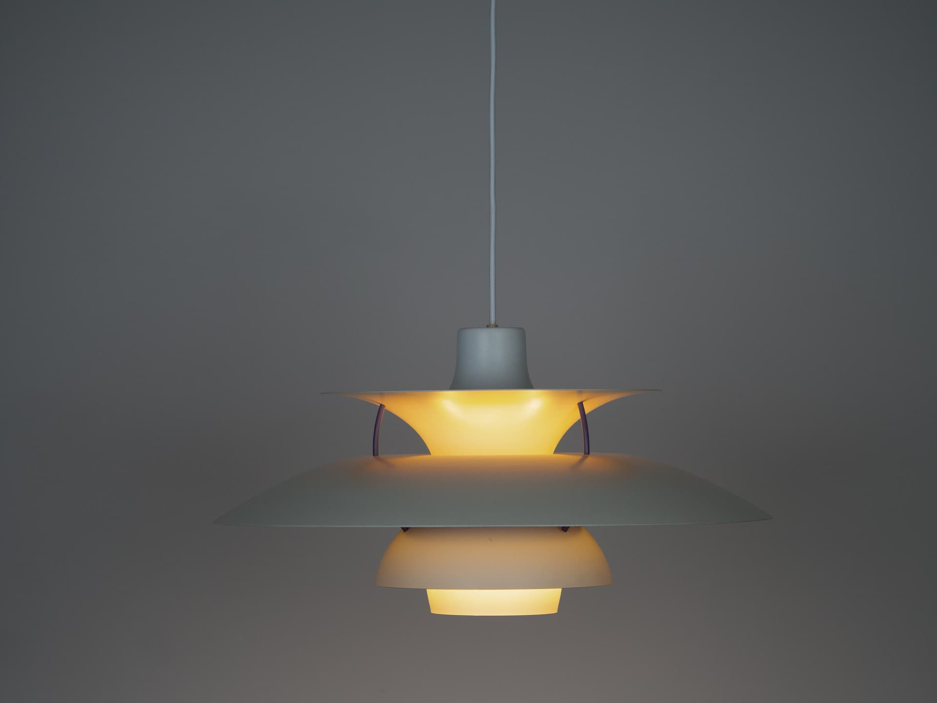 Pendant Lamp PH 5, white metal, by P. Henningsen, Louis Poulsen, Denmark, 1980s. - 220726