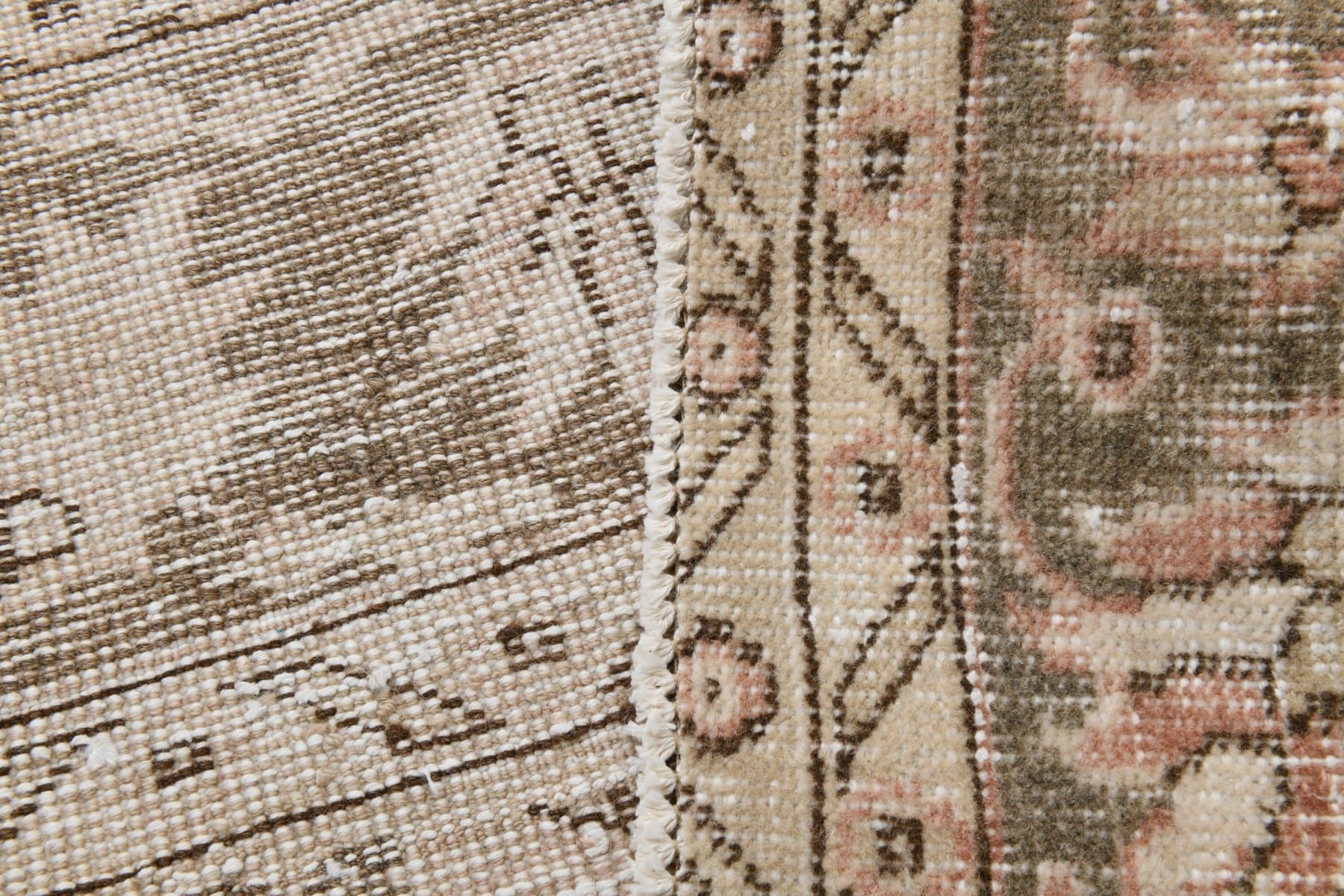 Dywan 173x293 cm, różowy, wełna, lata 60. - 221330