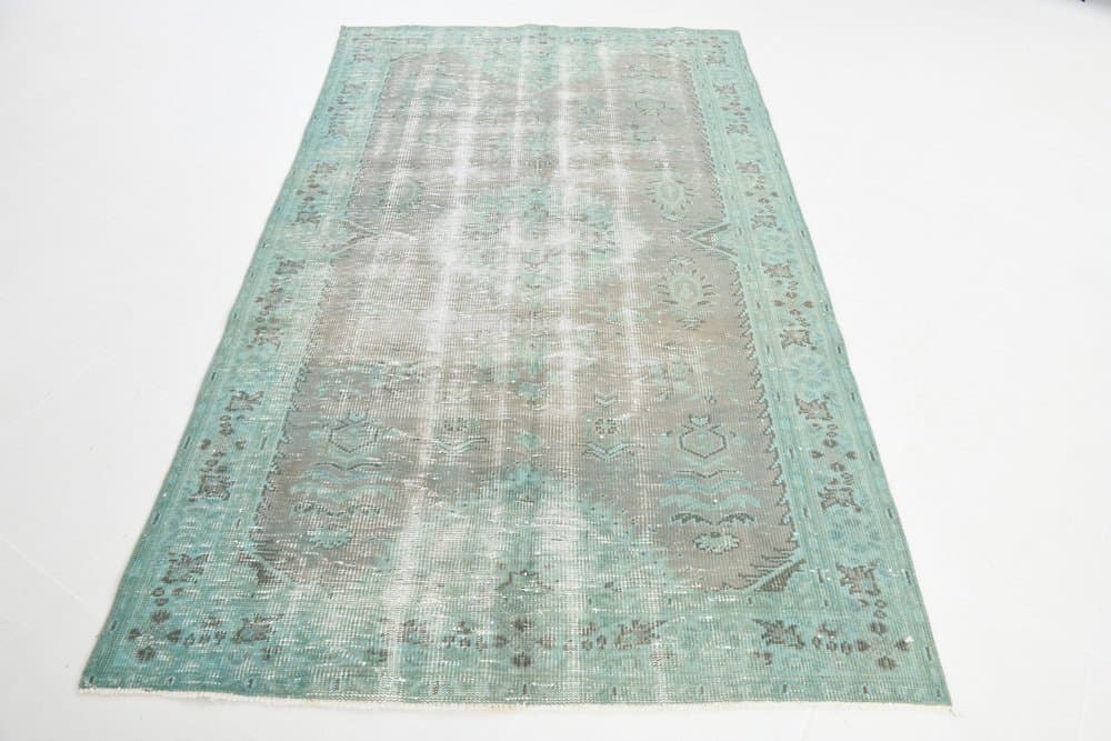 Rug 233x142 cm, green, cotton, 1960s - 221280