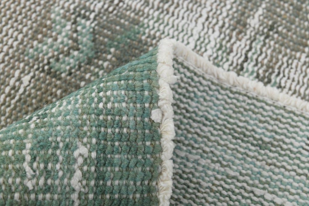 Rug 233x142 cm, green, cotton, 1960s - 221286