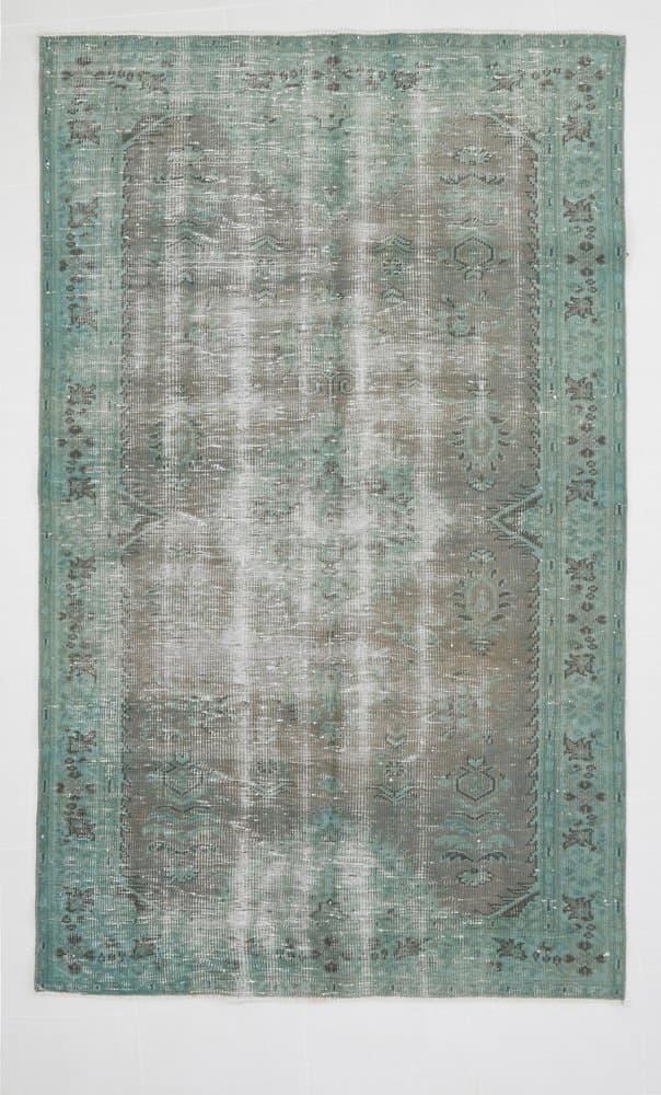 Rug 233x142 cm, green, cotton, 1960s - 221279