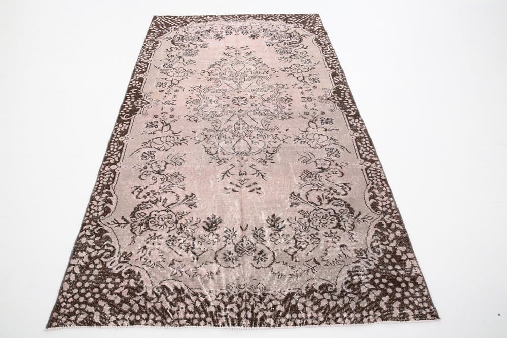 Dywan 267x199 cm, różowy, wełna, Turcja, lata 60. - 221243