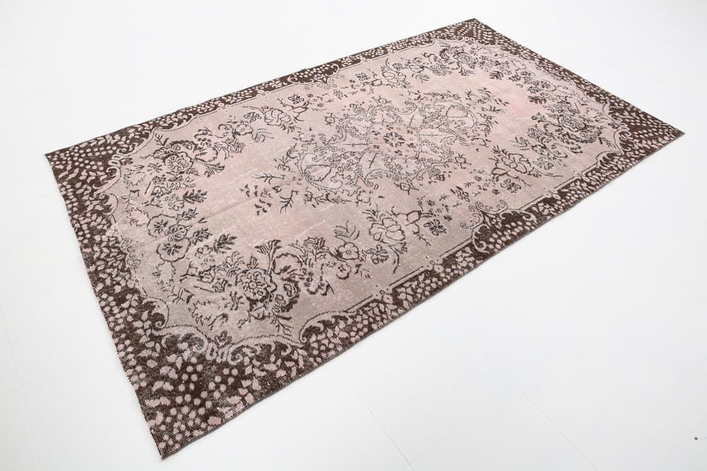 Dywan 267x199 cm, różowy, wełna, Turcja, lata 60. - 221244