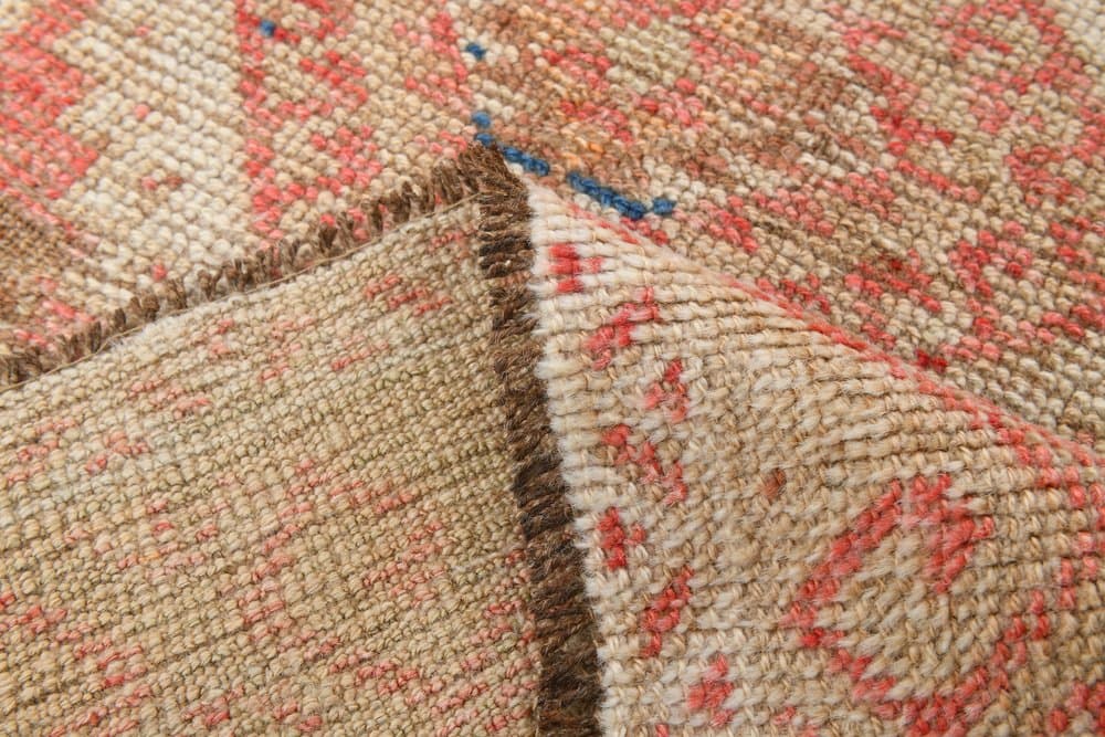 Chodnik 306x91 cm, czerwony, wełna, Turcja, lata 60. - 221226