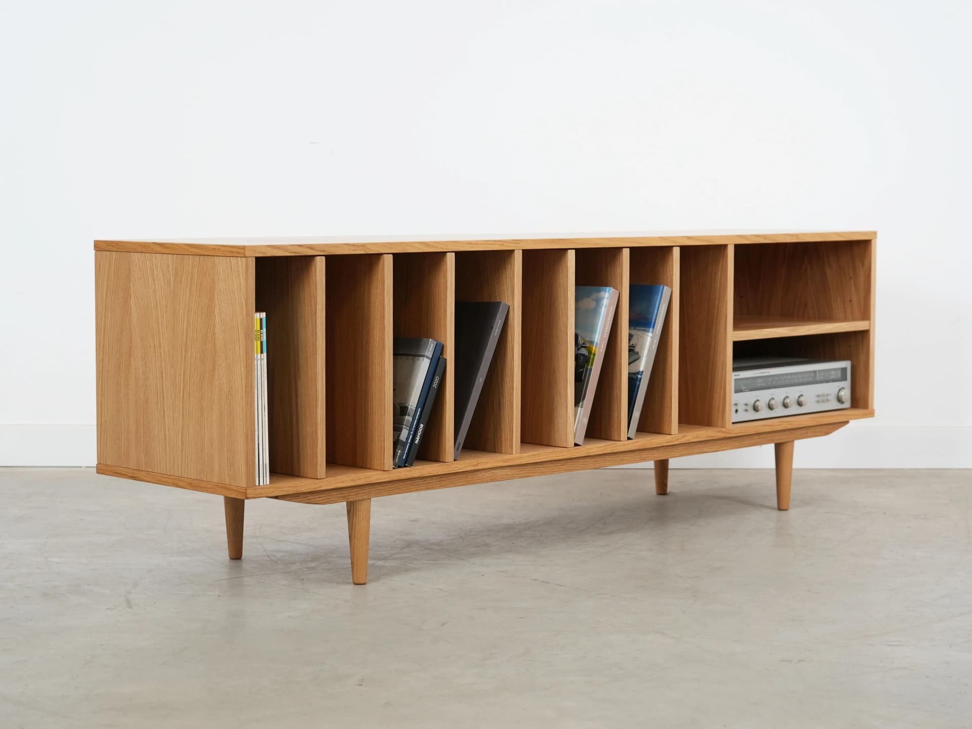 Sideboard, dąb, Polska, lata 60. - 16063