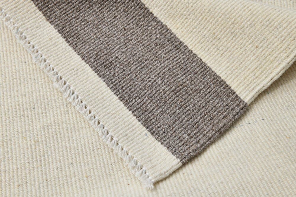 Kilim chodnik 56x240 cm, beżowy, wełna, Turcja, lata 60. - 221207