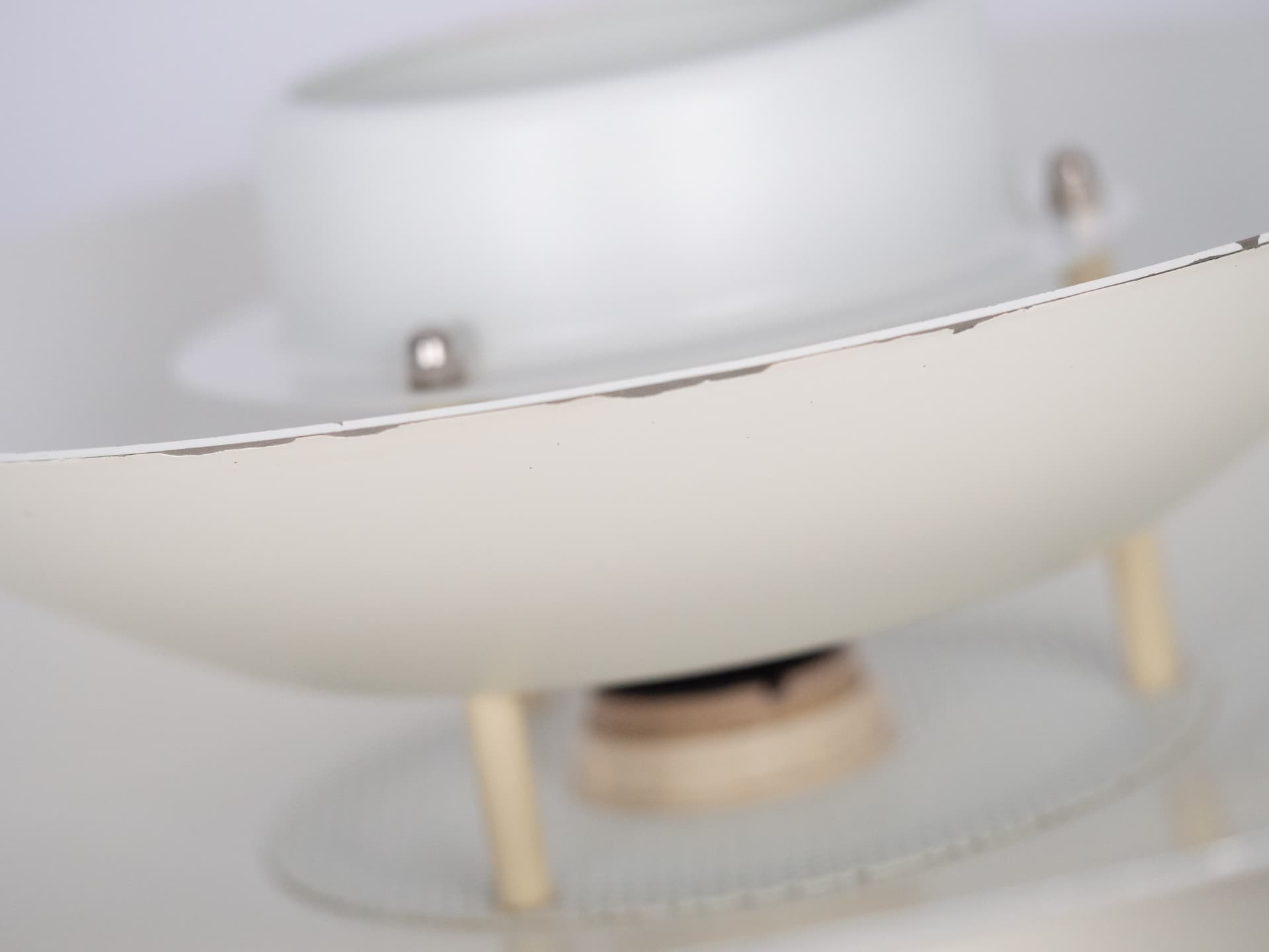 Pendant lamp Verona, white aluminium, by K. Wiborg, Jeka, Denmark, 1980s. - 220755