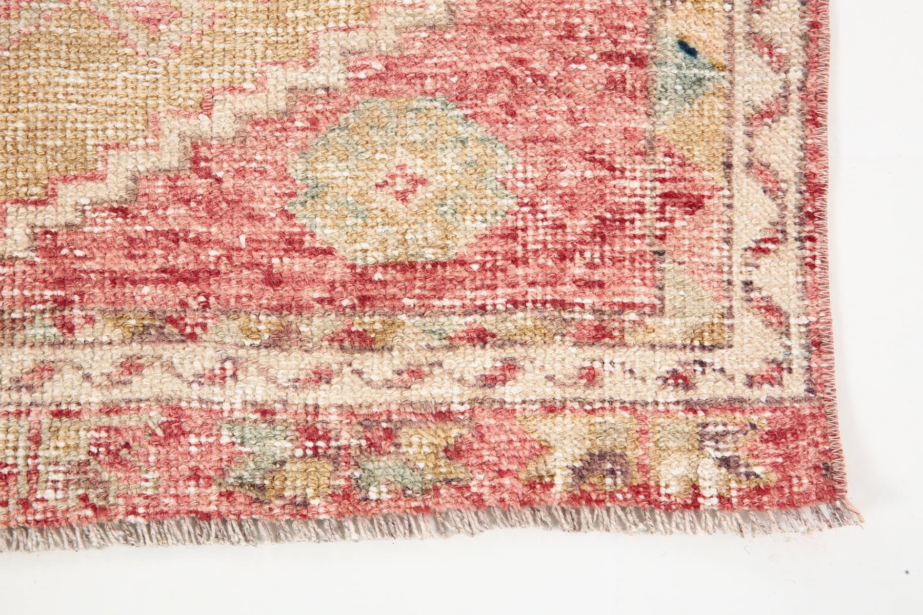 Chodnik 353x91 cm, czerwony, wełna, Turcja, lata 60. - 221134