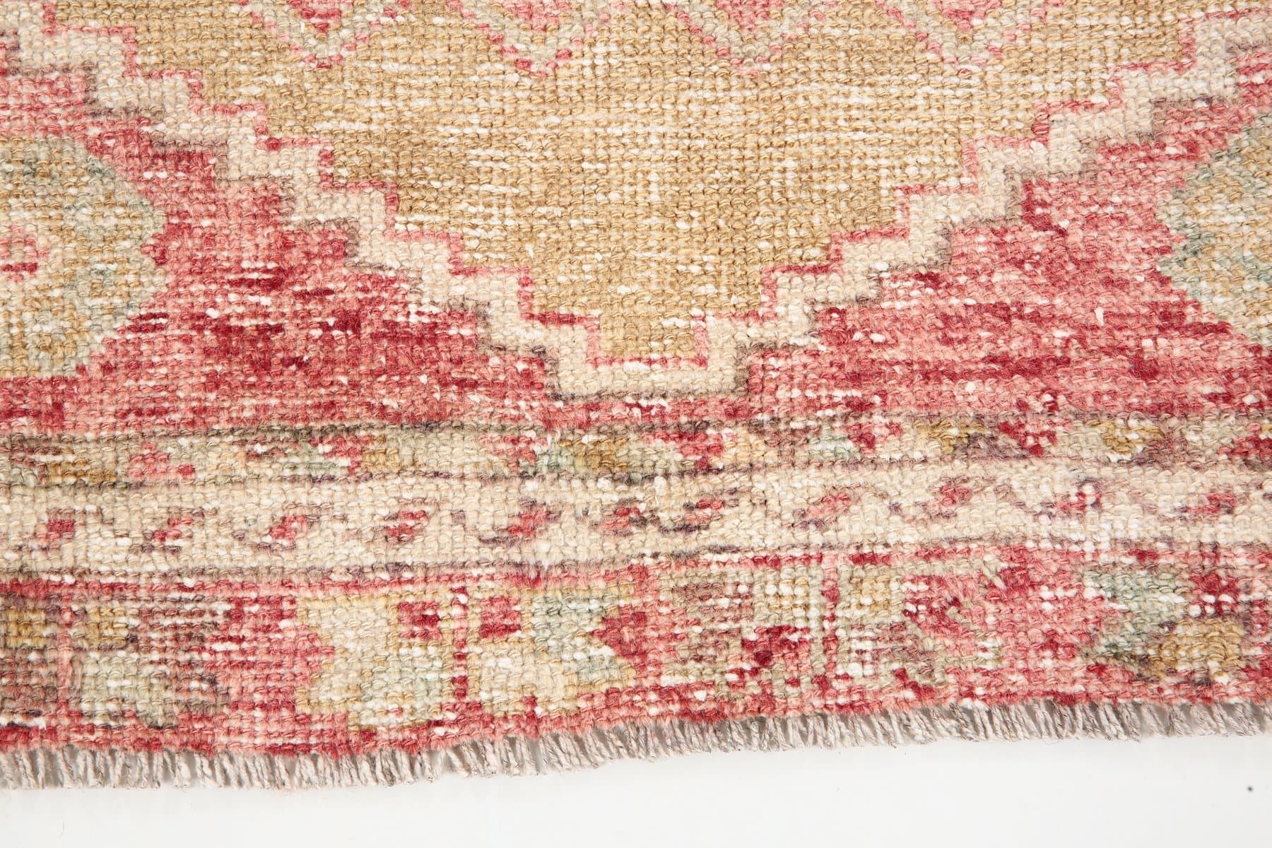 Chodnik 353x91 cm, czerwony, wełna, Turcja, lata 60. - 221135