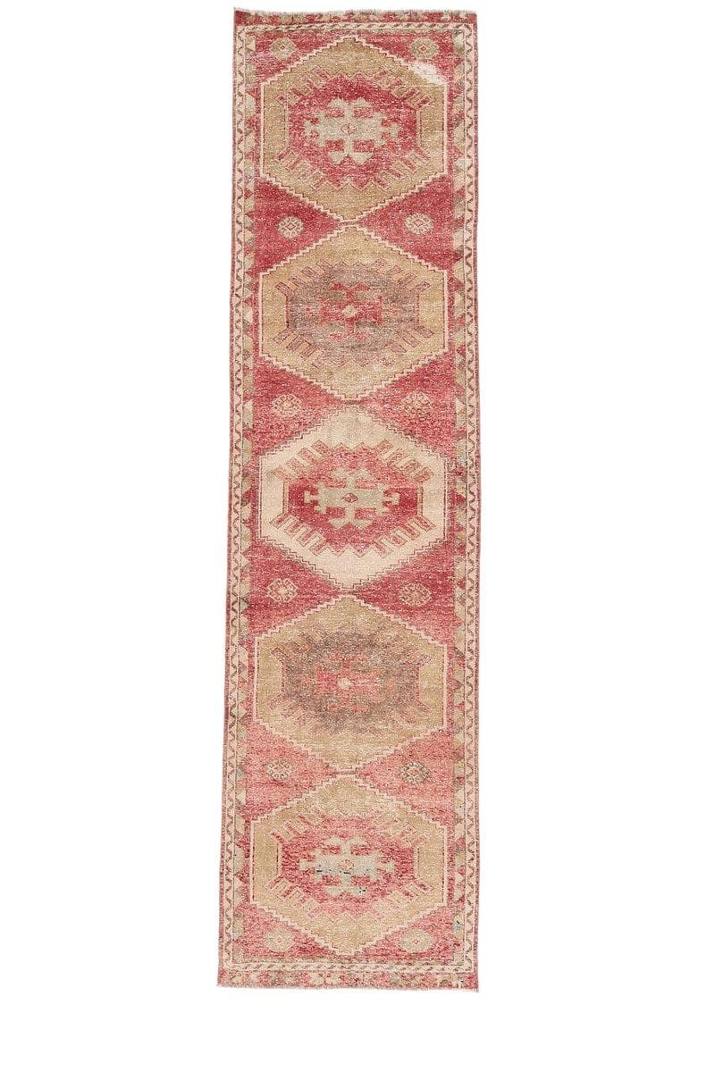 Runner 353x91 cm, red, wool, Turkey, 1960s