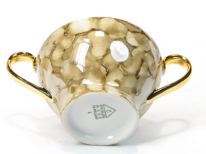 Serwis kawowy Feston, porcelana kość słoniowa, proj. W. Potacki, Ćmielów, Polska, lata 60. - 220767