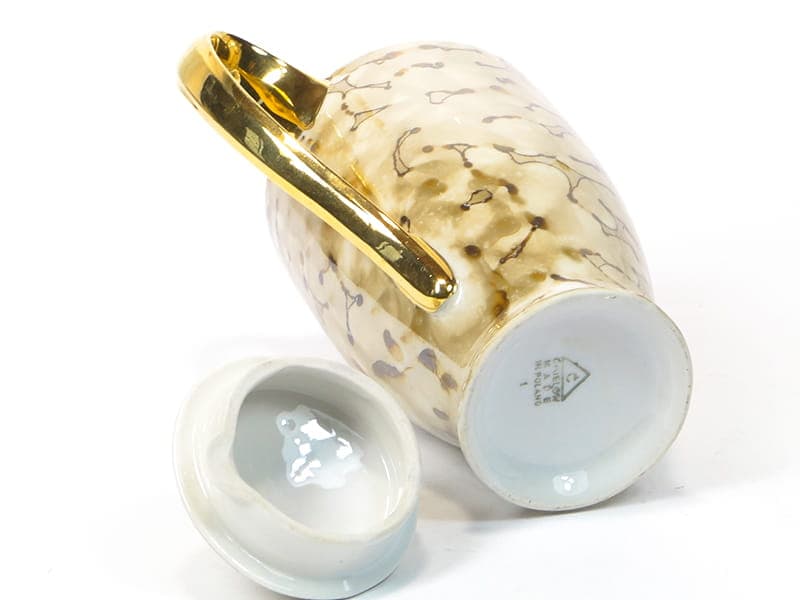 Serwis kawowy Feston, porcelana kość słoniowa, proj. W. Potacki, Ćmielów, Polska, lata 60. - 220768