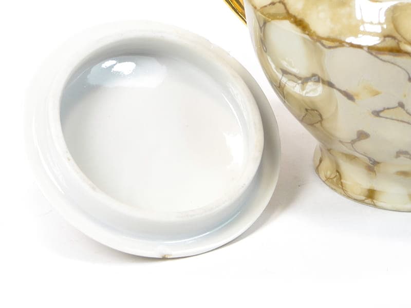 Serwis kawowy Feston, porcelana kość słoniowa, proj. W. Potacki, Ćmielów, Polska, lata 60. - 220770