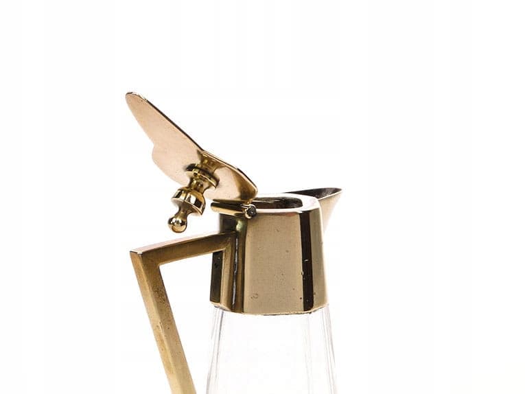 Karafka kryształowa secesyjna, transparent, kryształ, Austria, ok. 1900 - 220776