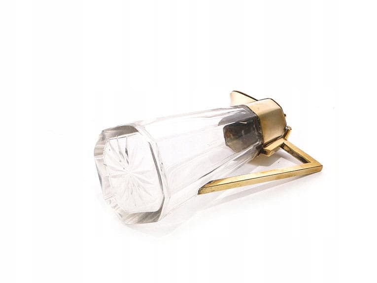 Karafka kryształowa secesyjna, transparent, kryształ, Austria, ok. 1900 - 220779