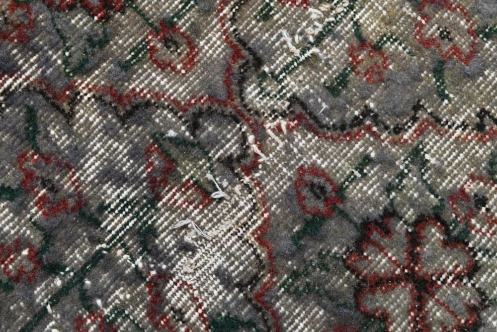 Dywan 200x295 cm, zielony, różowy, wełna, Turcja, lata 60. - 221011