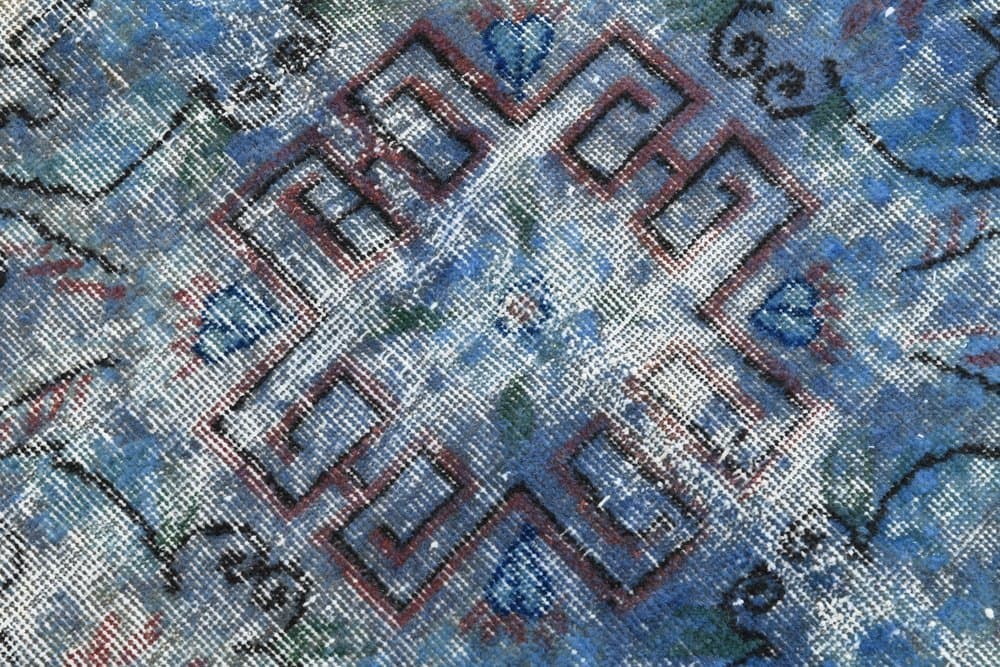 Dywan 307x214 cm, niebieski, wełna, Turcja, lata 60. - 220958