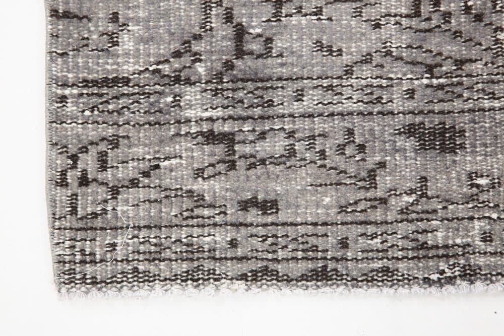 Chodnik 84x291 cm, szary, wełna, Turcja, lata 50. - 220869