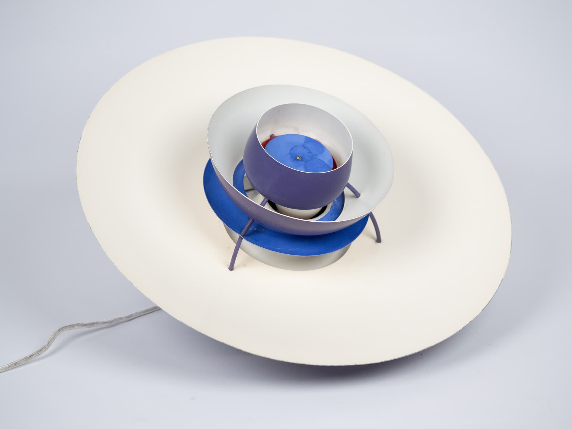 Pendant Lamp PH 5, white metal, by P. Henningsen, Louis Poulsen, Denmark, 1980s. - 220825