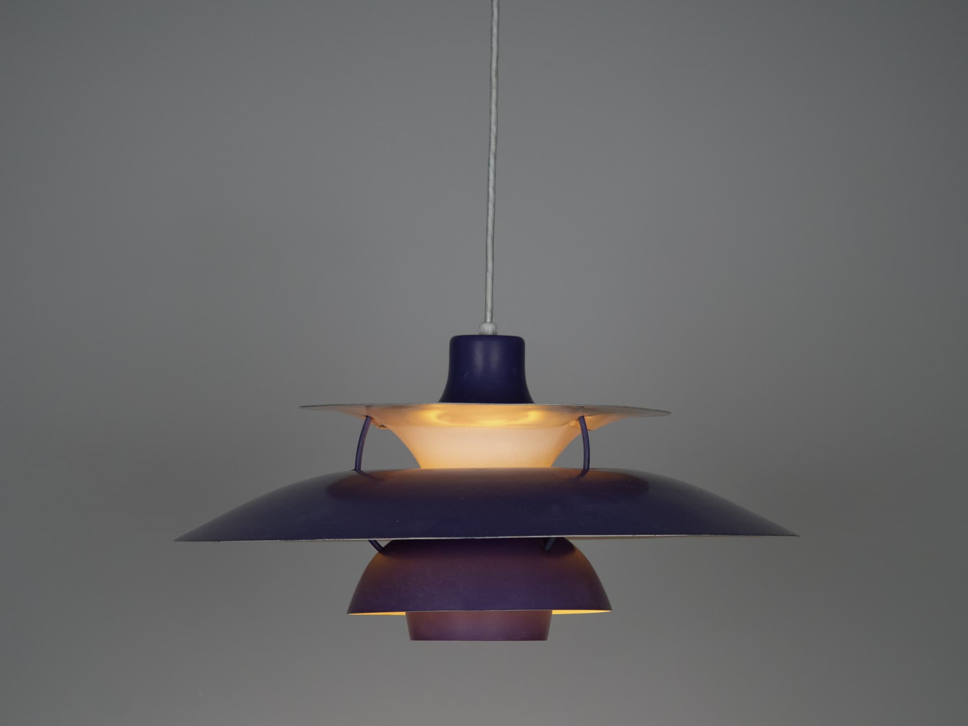 Pendant Lamp PH 5, white metal, by P. Henningsen, Louis Poulsen, Denmark, 1980s. - 220822