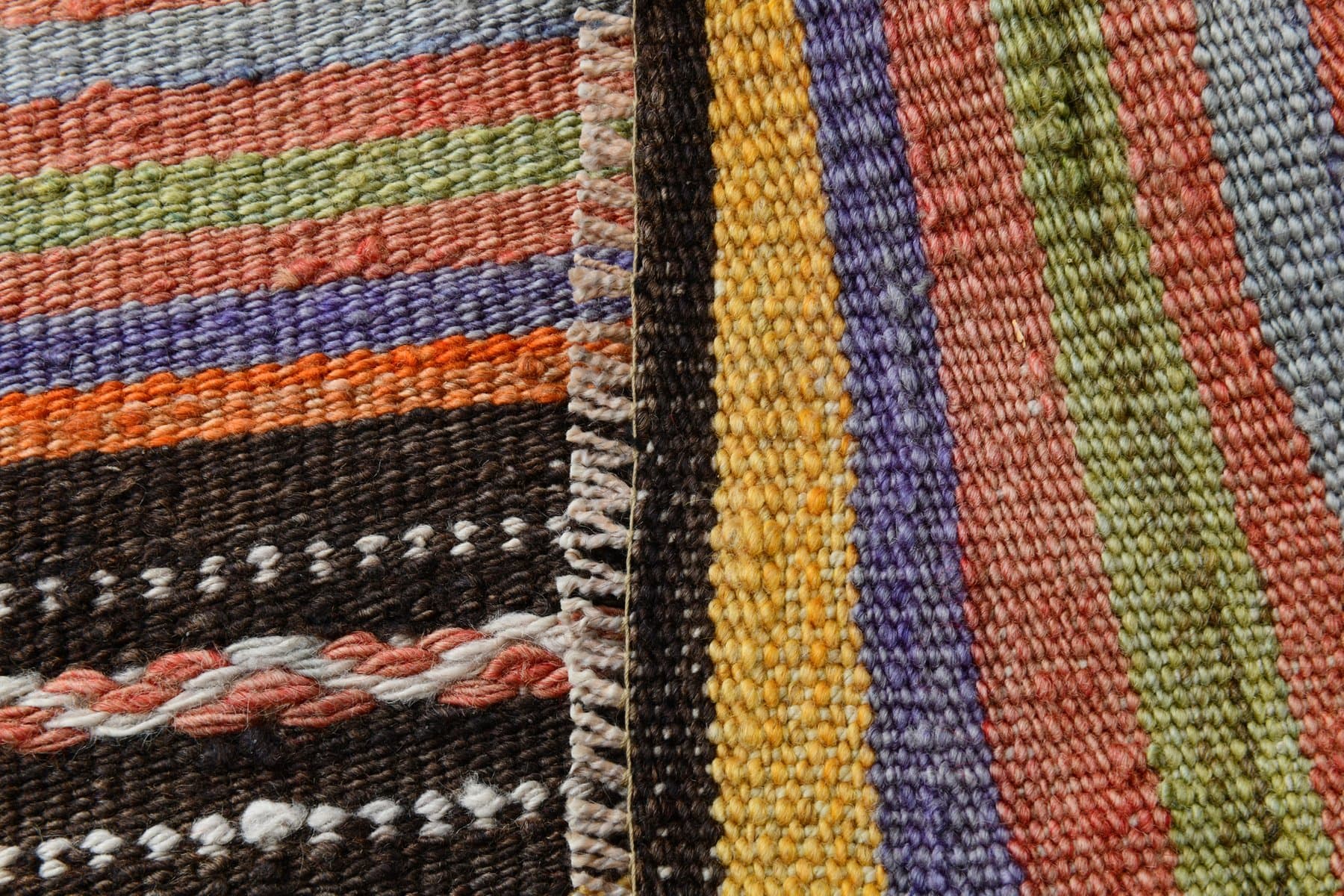 Kilim Runner 226x77 cm, red, wool, Turkey, 1970s. - 220839