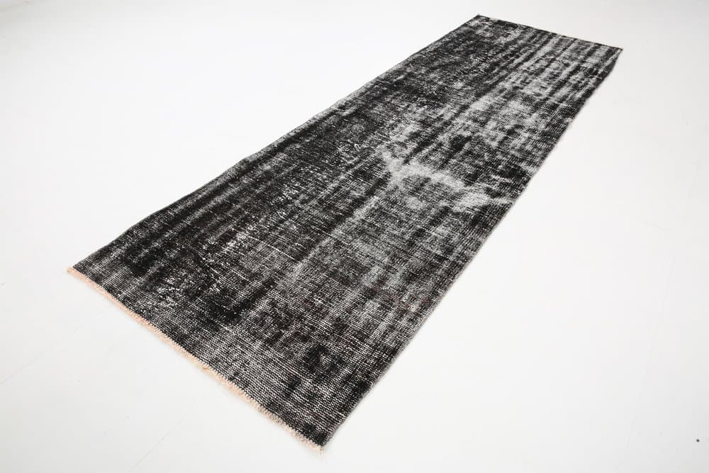 Chodnik 277x90 cm, czarny, wełna, Turcja, lata 60. - 221469