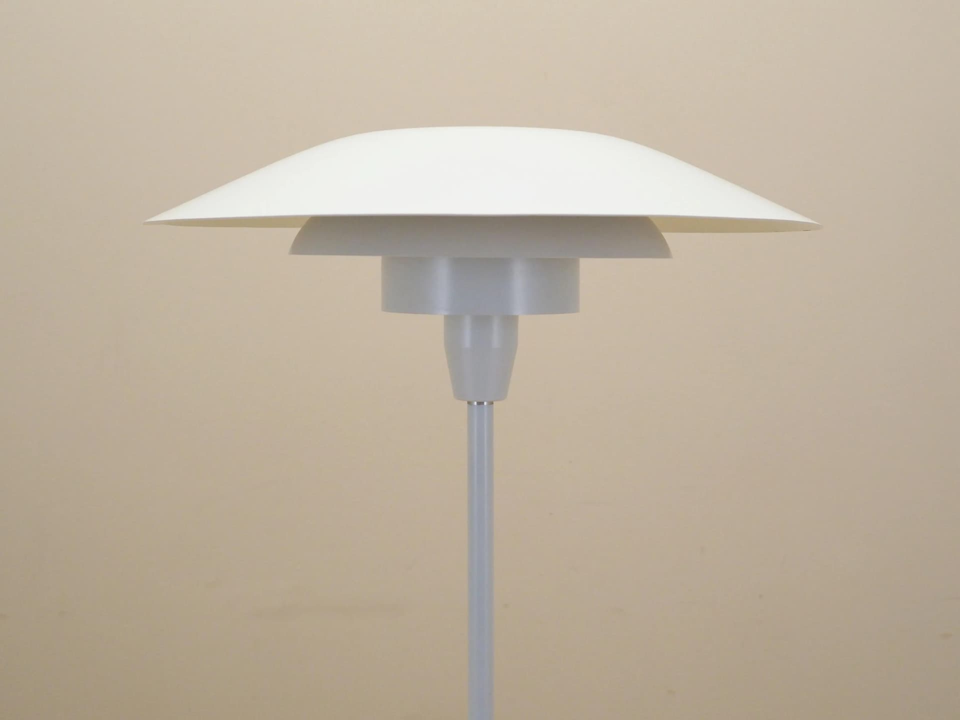 Floor lamp, white metal, by S. Frandsen, Denmark, 1970s. - 16038