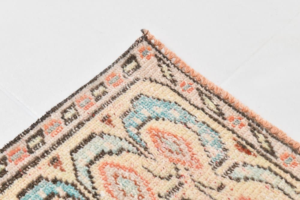 Dywan 181x278 cm, beżowy, wełna, Turcja, lata 70. - 221985