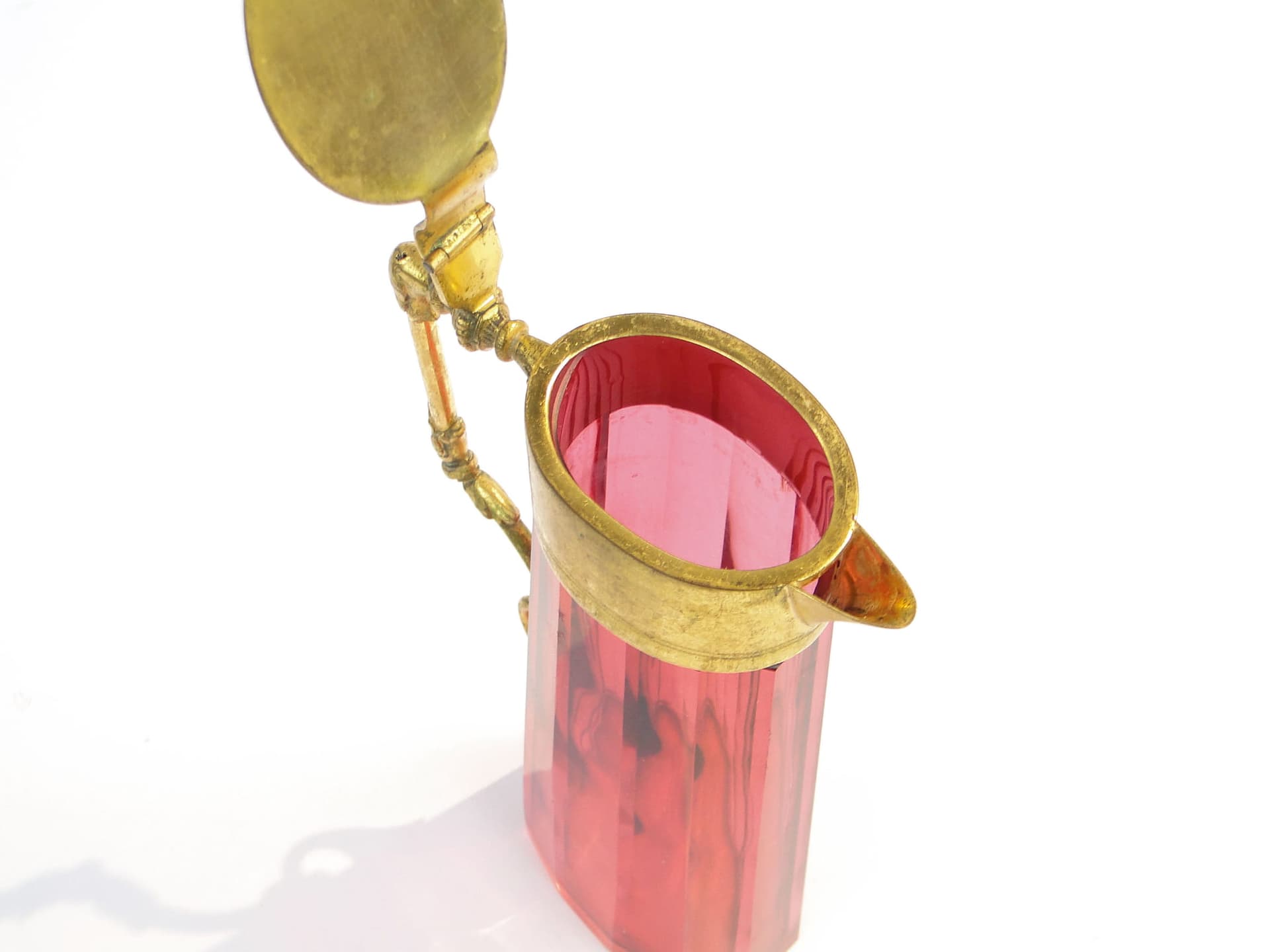 Karafka klasycystyczna, szkło rubinowe, Austria, XIX w. - 221516