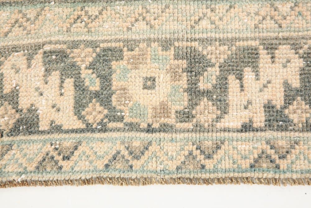 Chodnik 327x89 cm, beżowy, wełna, Turcja, lata 60. - 221946