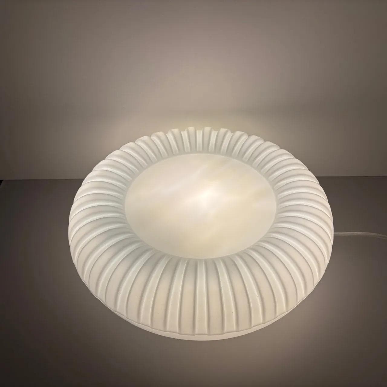 Kinkiet, plafon, biały, szkło opalowe, bakelit, Staff Leuchten, Niemcy, lata 70. - 16101