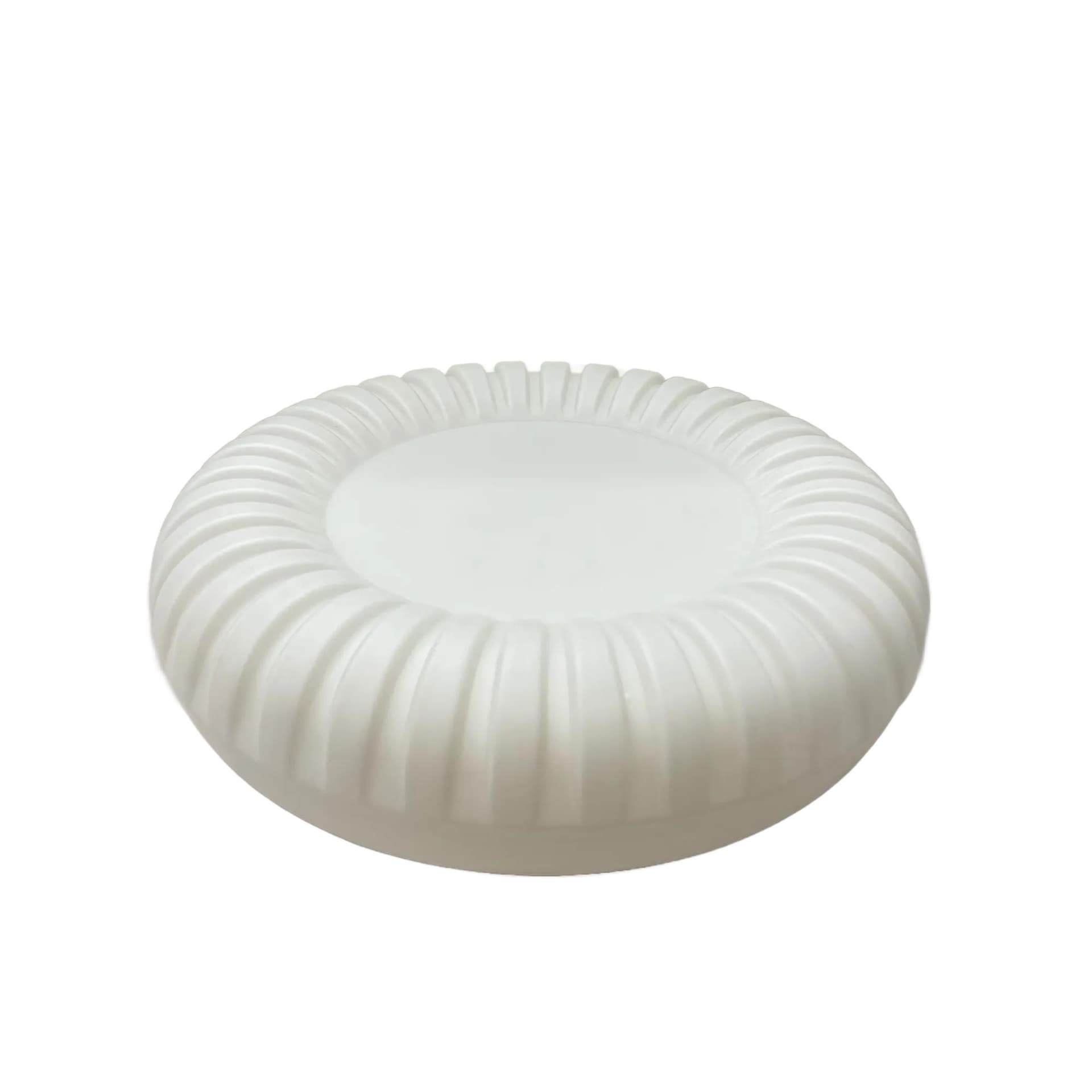 Kinkiet, plafon, biały, szkło opalowe, bakelit, Staff Leuchten, Niemcy, lata 70.