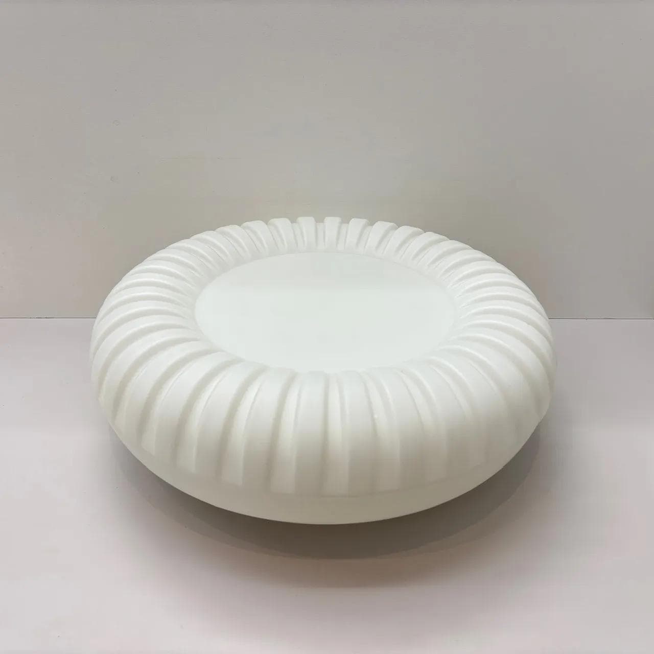 Kinkiet, plafon, biały, szkło opalowe, bakelit, Staff Leuchten, Niemcy, lata 70. - 16105