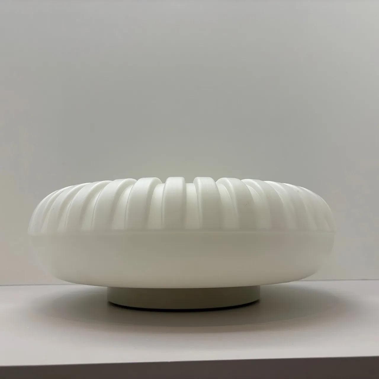 Kinkiet, plafon, biały, szkło opalowe, bakelit, Staff Leuchten, Niemcy, lata 70. - 16103