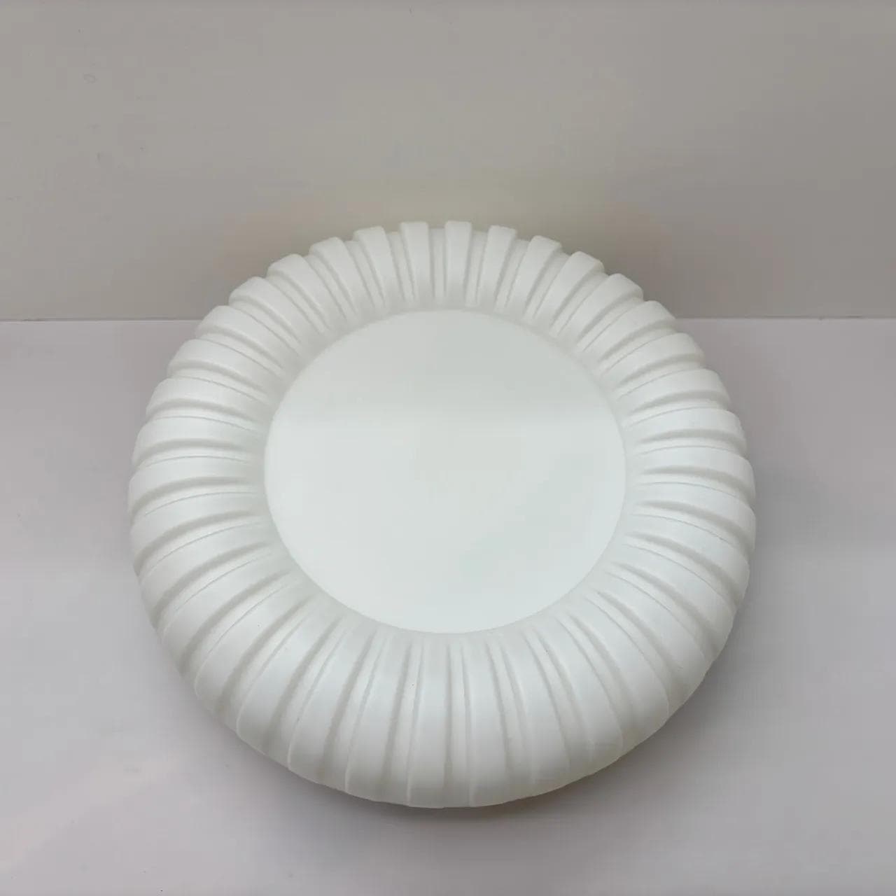 Kinkiet, plafon, biały, szkło opalowe, bakelit, Staff Leuchten, Niemcy, lata 70. - 16104