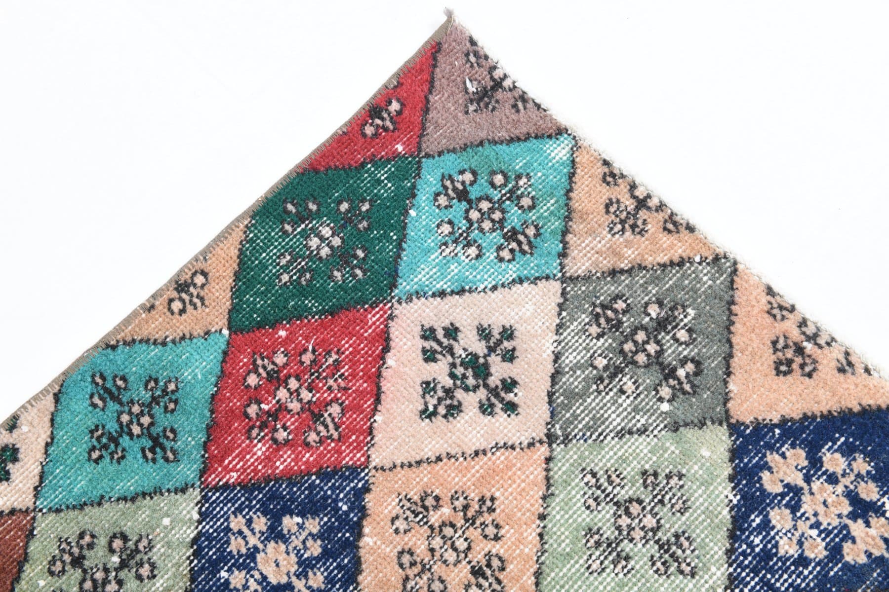 Dywan 239x114 cm, niebieski, wełna, Turcja, lata 70. - 221856