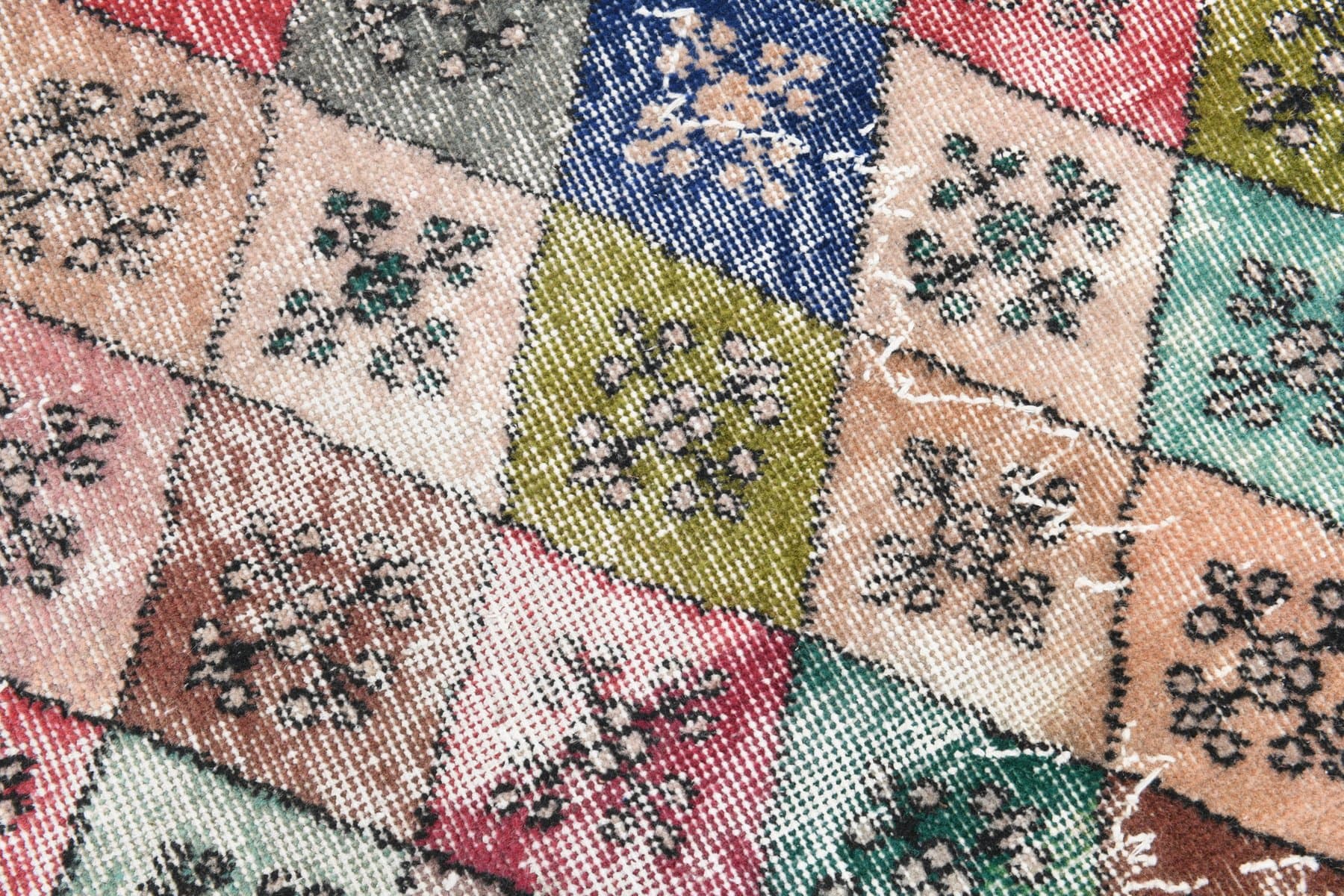 Dywan 239x114 cm, niebieski, wełna, Turcja, lata 70. - 221852