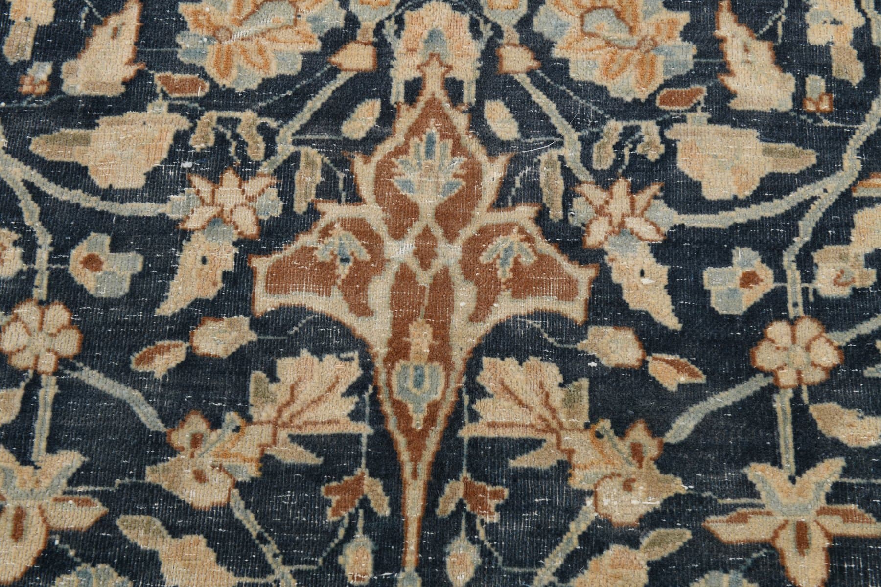 Dywan 394x298 cm, granatowy, wełna, Turcja, lata 60. - 221841