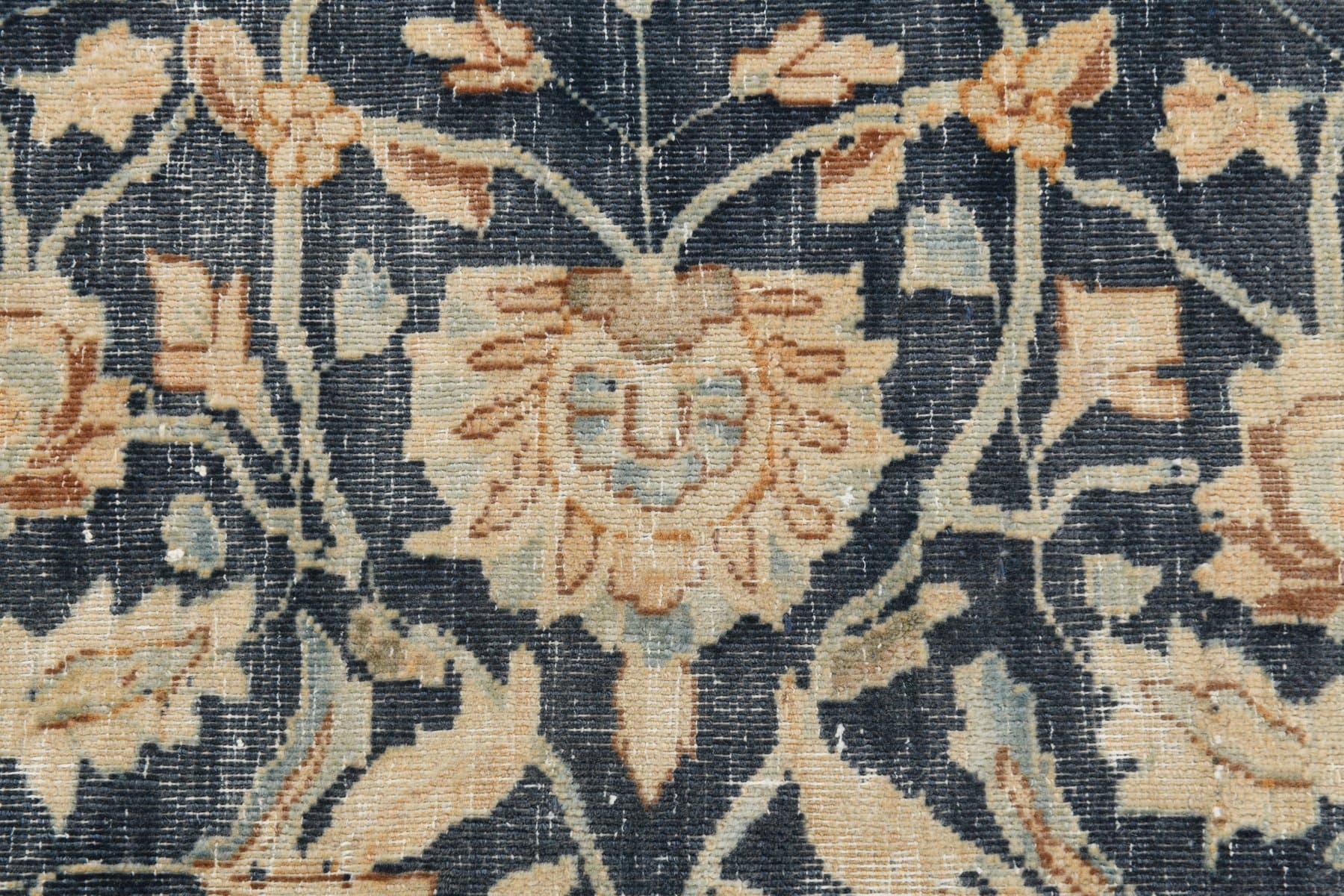 Dywan 394x298 cm, granatowy, wełna, Turcja, lata 60. - 221842