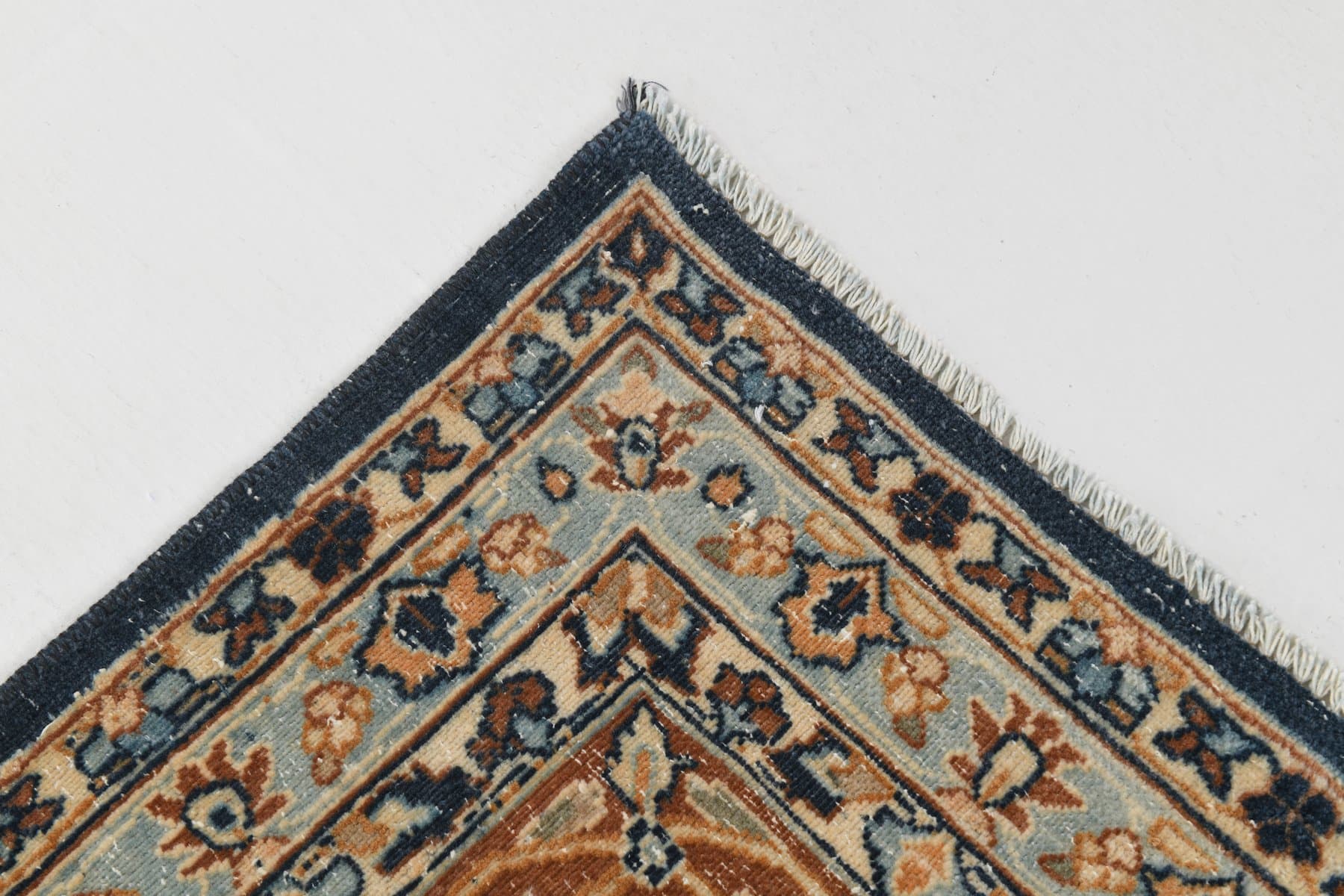 Dywan 394x298 cm, granatowy, wełna, Turcja, lata 60. - 221843